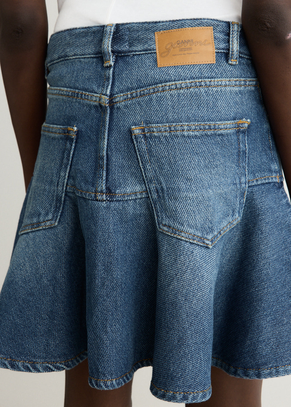 Heavy Denim Mini Skirt