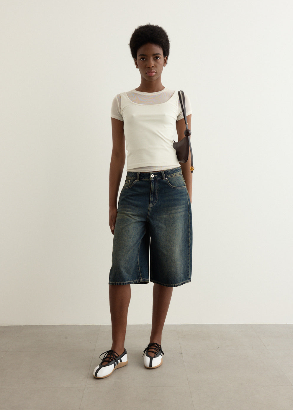 Viaduct Long Denim Short