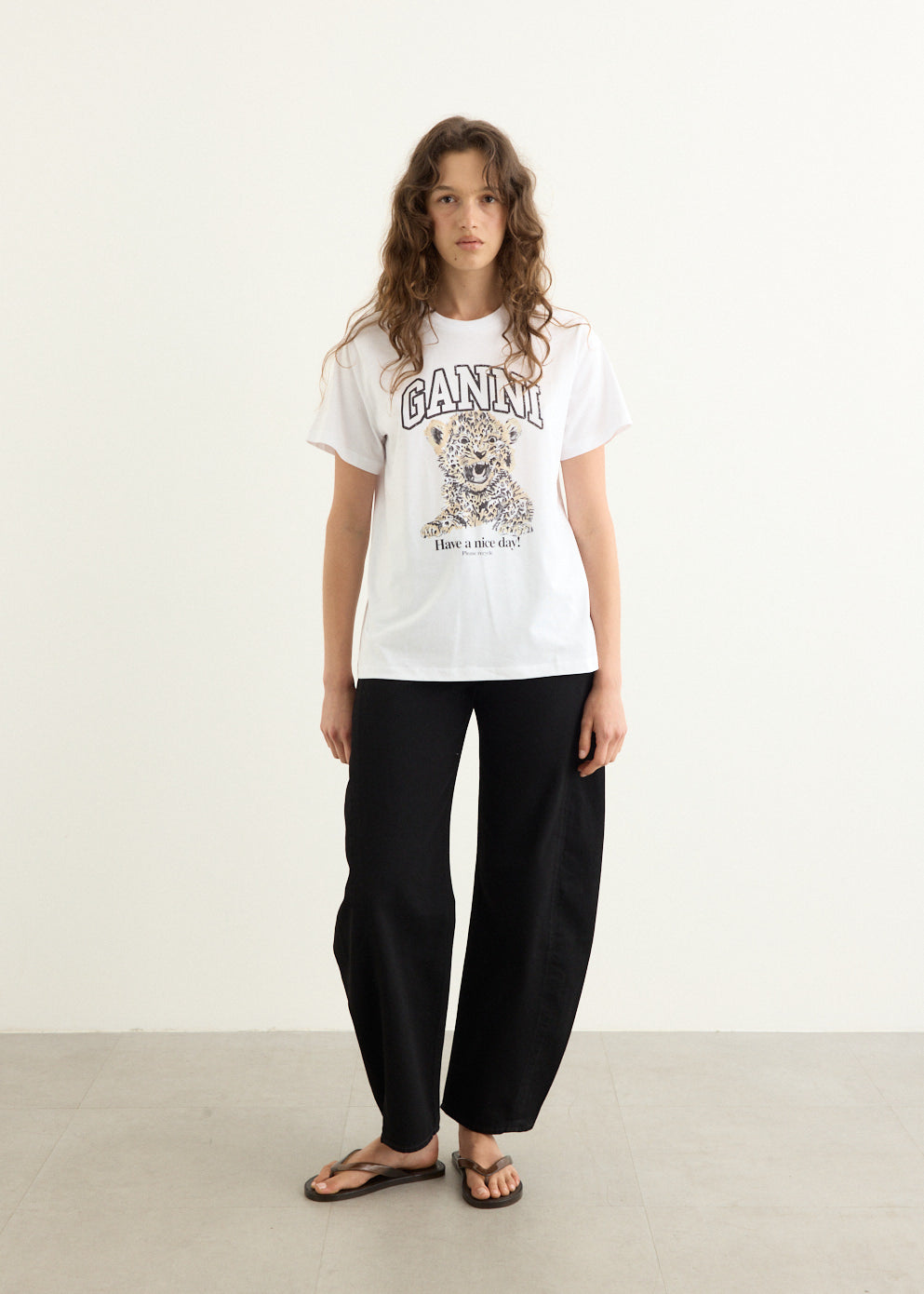 Basic Jersey Leopard Relaxed T-Shirt