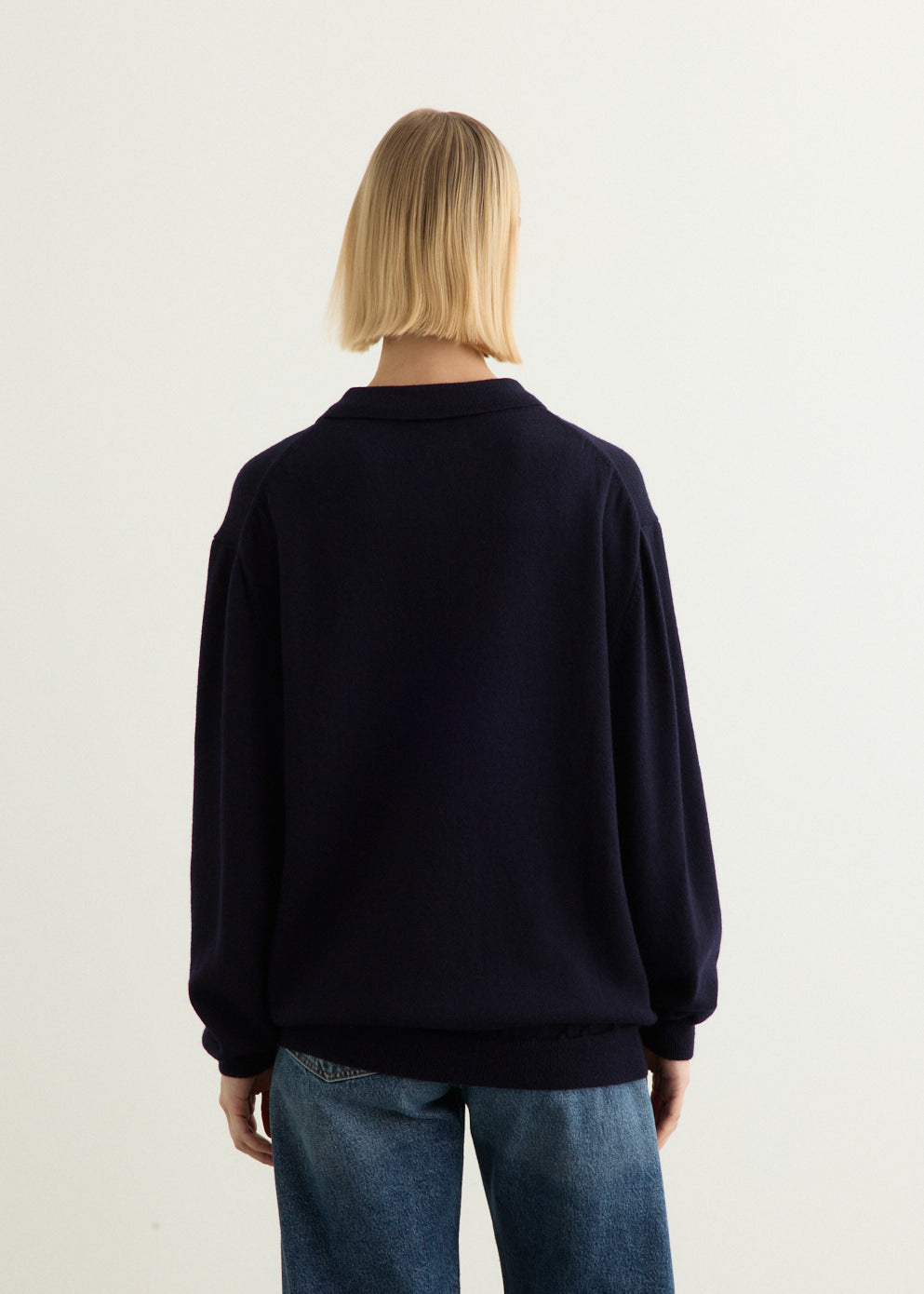 Classic Long Sleeve Knit Polo