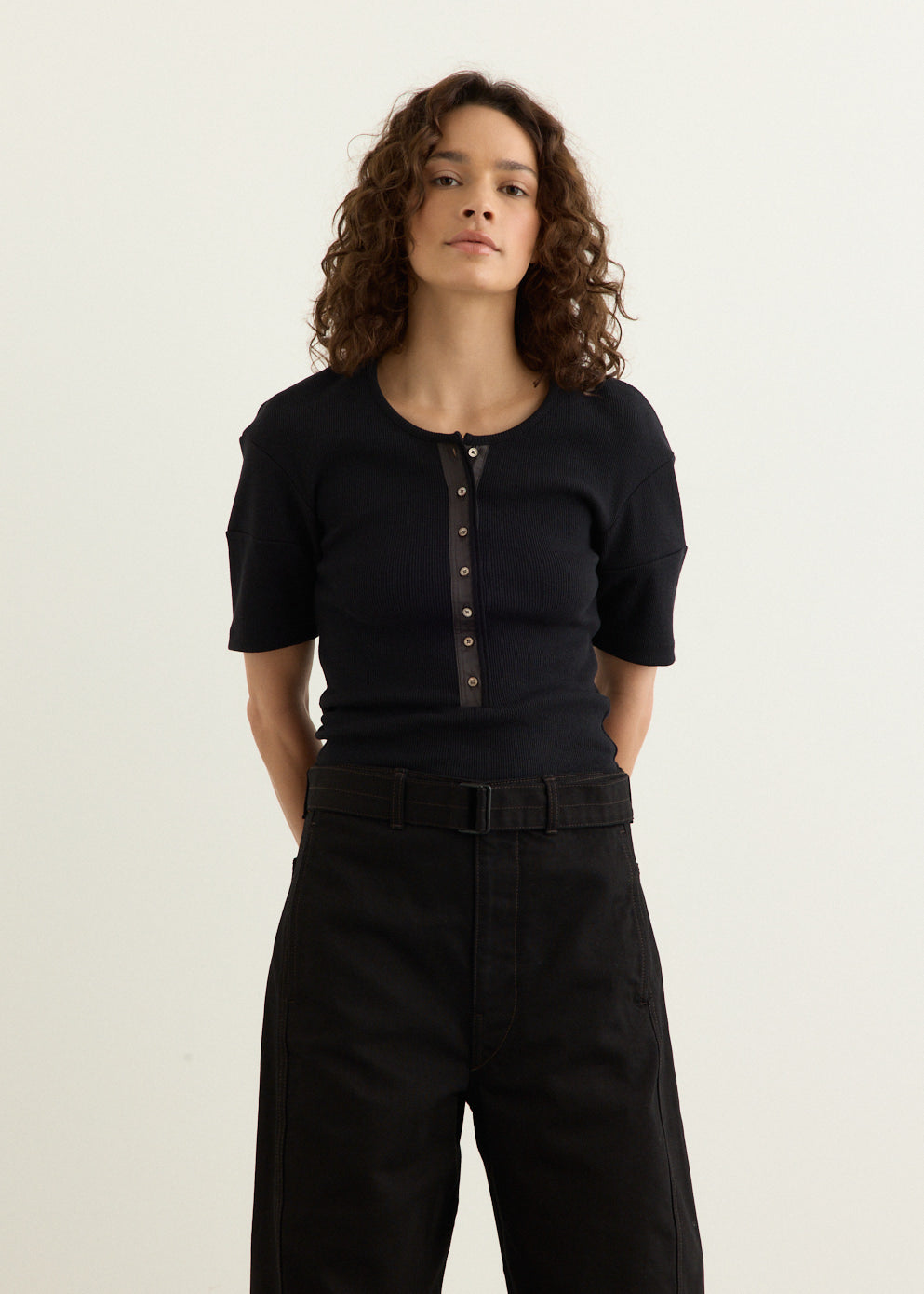 Fitted Henley Top