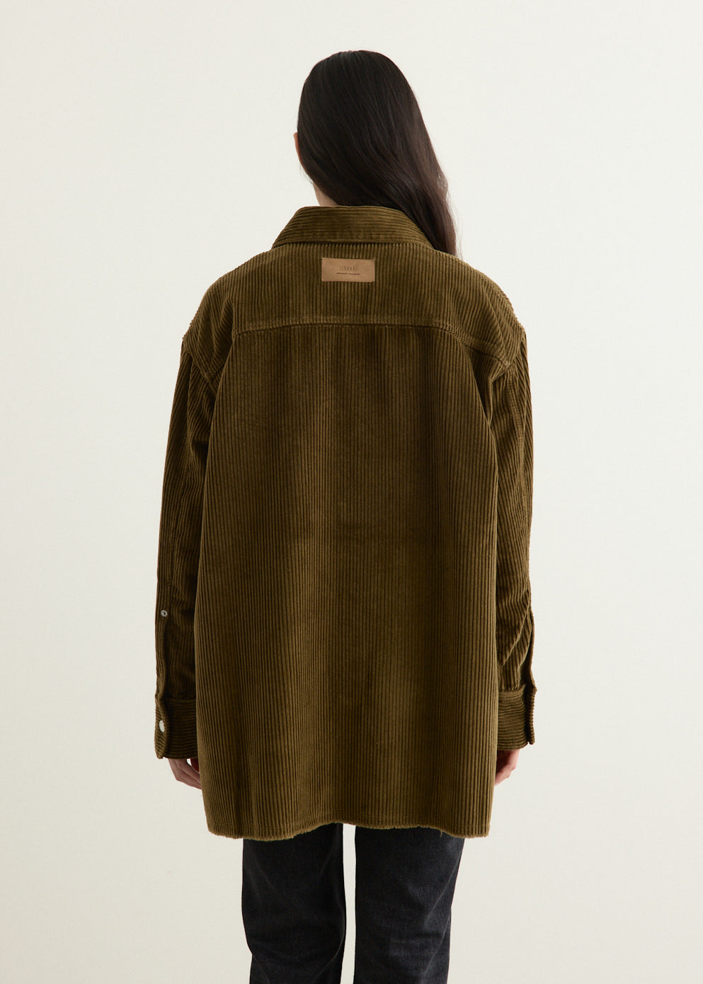 Corduroy Side Slit Overshirt
