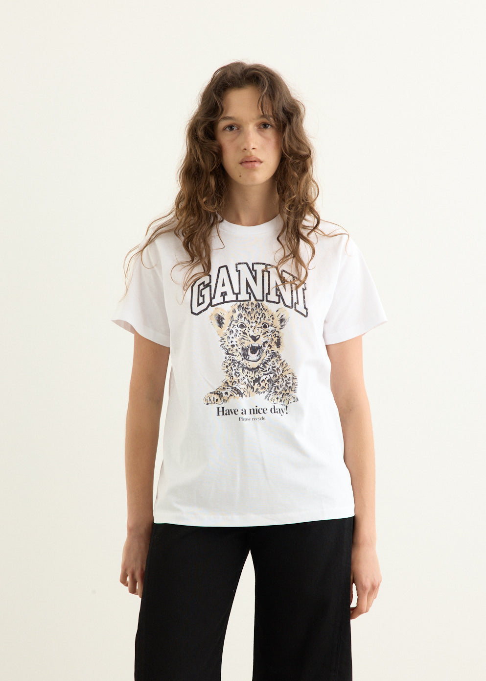 Basic Jersey Leopard Relaxed T-Shirt