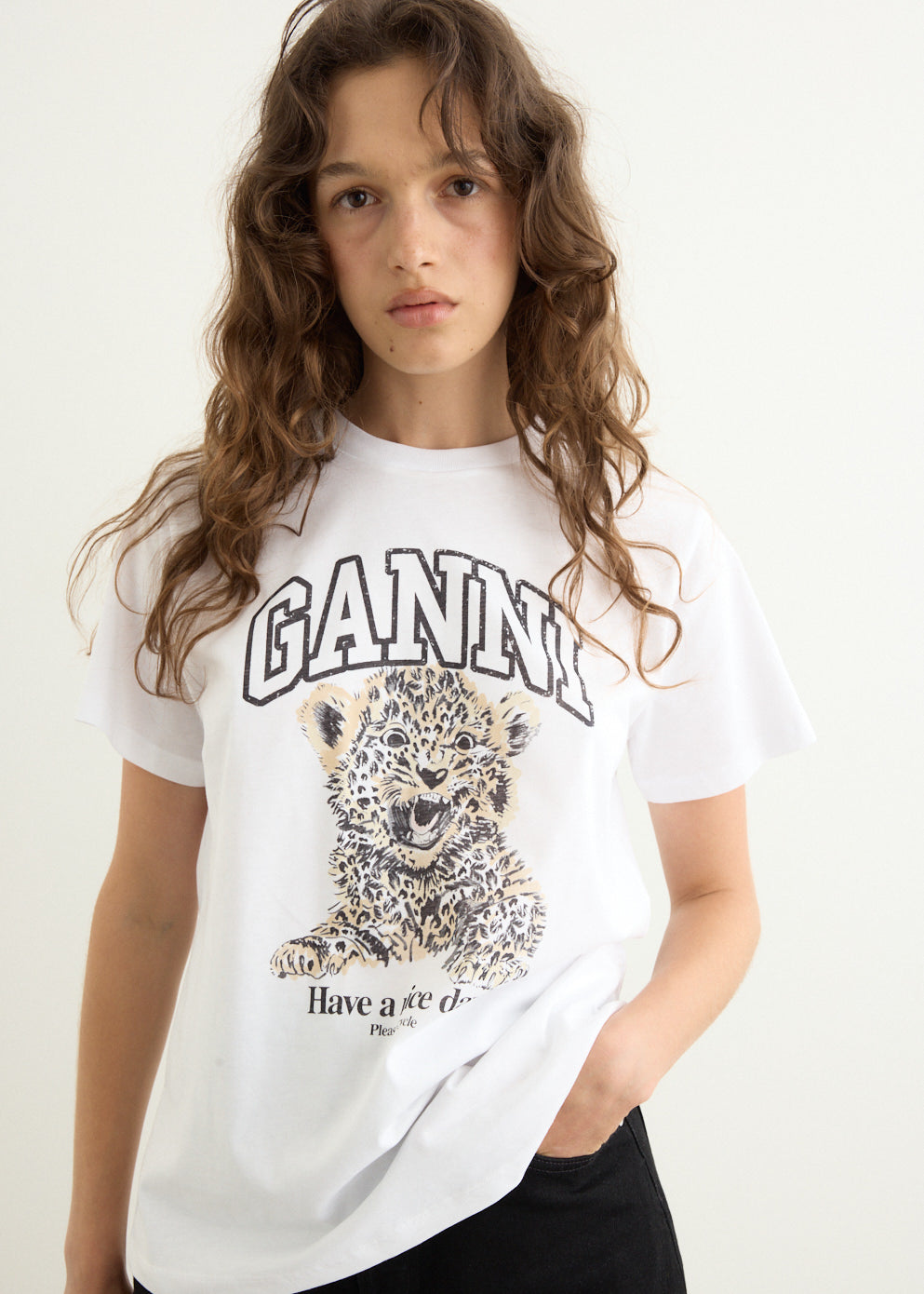 Basic Jersey Leopard Relaxed T-Shirt