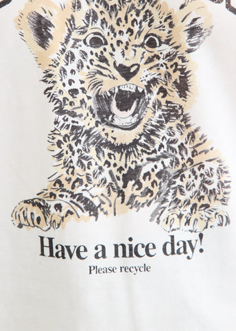 Basic Jersey Leopard Relaxed T-Shirt