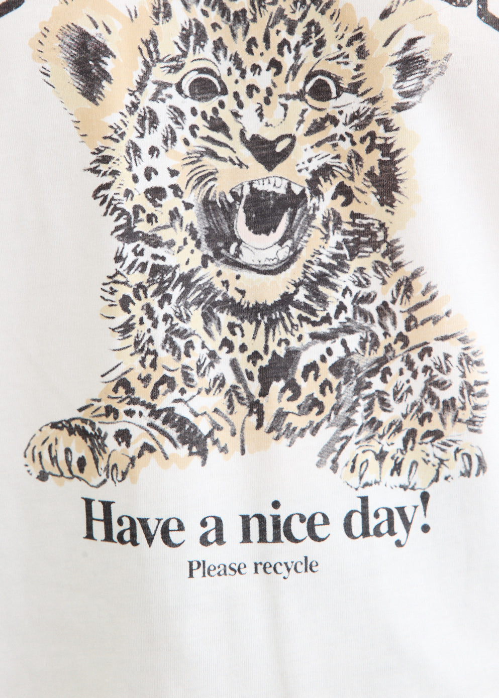 Basic Jersey Leopard Relaxed T-Shirt