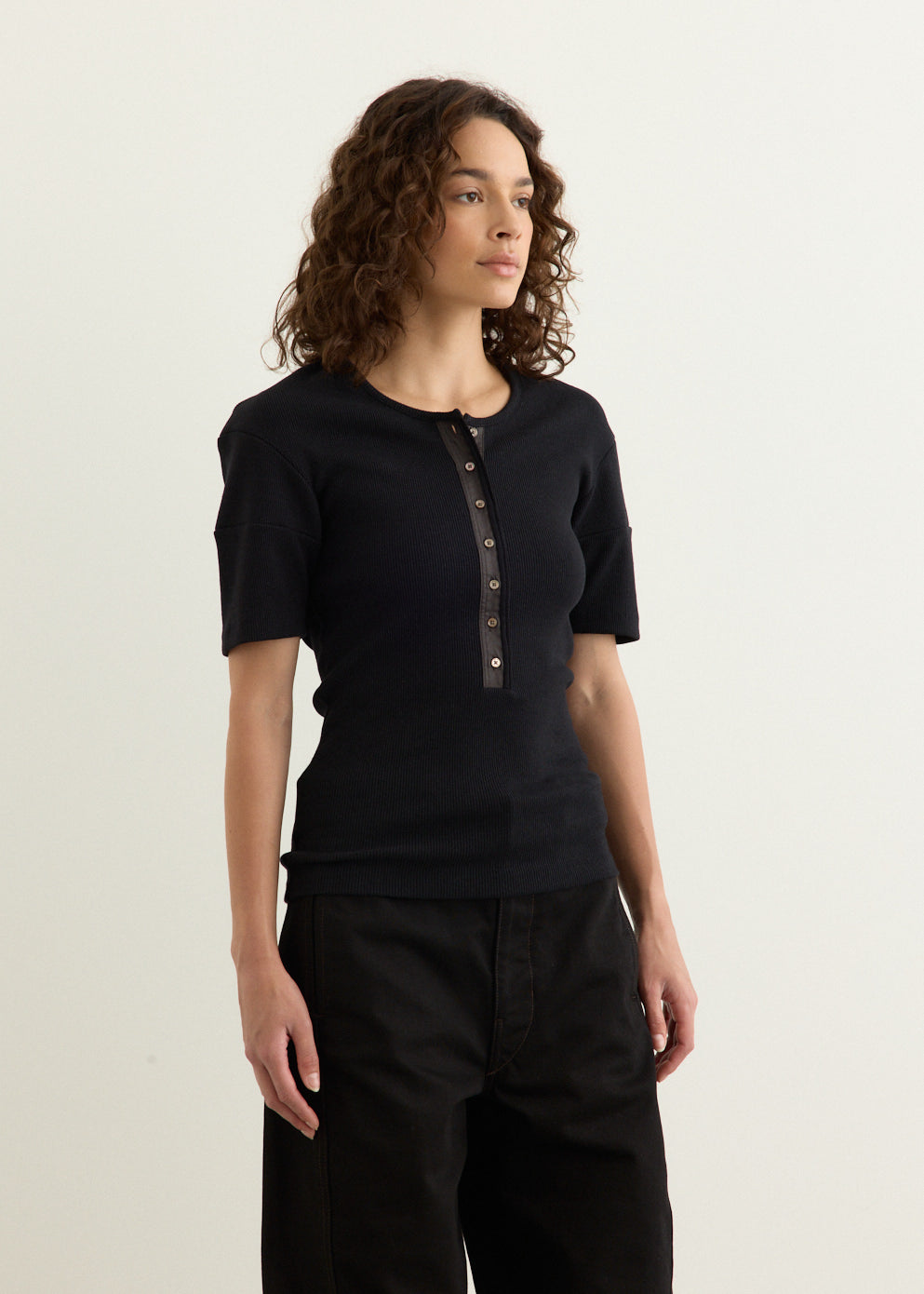 Fitted Henley Top
