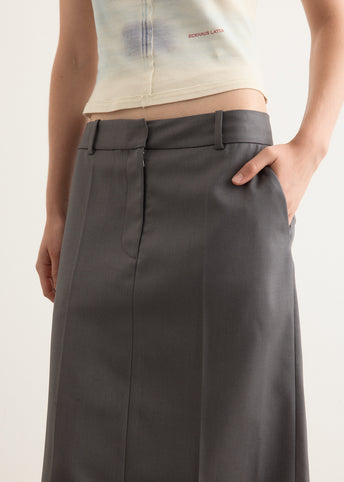 [LOW CLASSIC] / ☆ 25SS CLASSIC H-LINE SKIRT / GREY Low Classic H-line Mini Skirt | Grey | FARFETCH ID