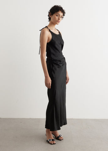 Dayla Text Satin Dress