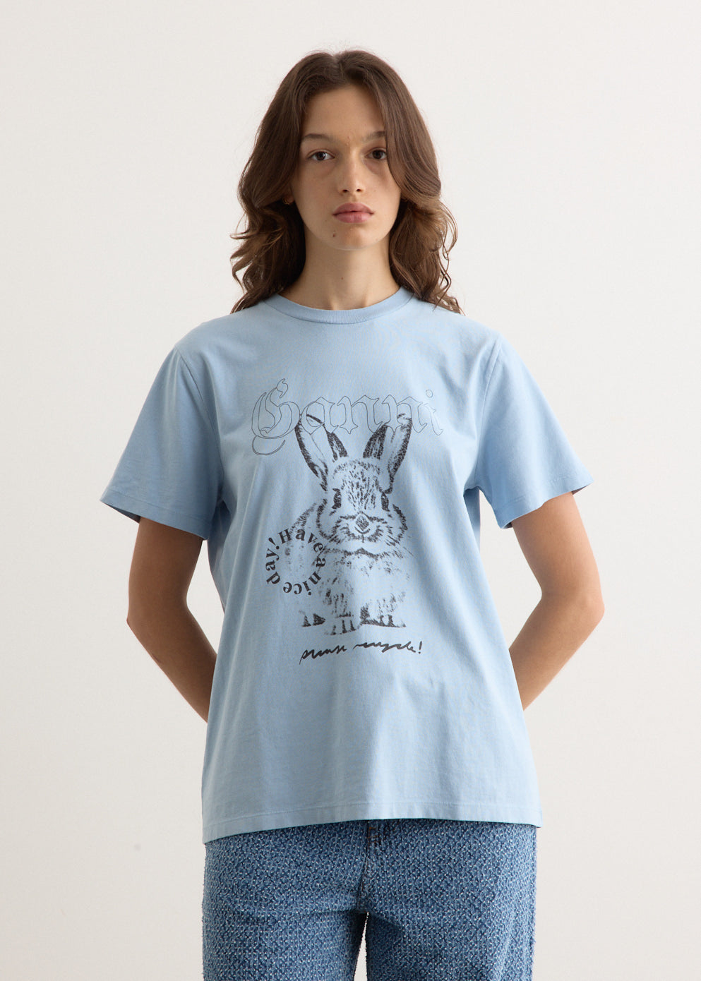 Re-Cut Basic Cotton Jersey Relaxed T-Shirt