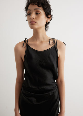 Dayla Text Satin Dress