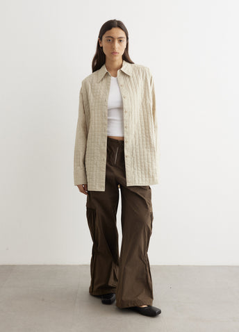 Grid Wrinkle Shirt