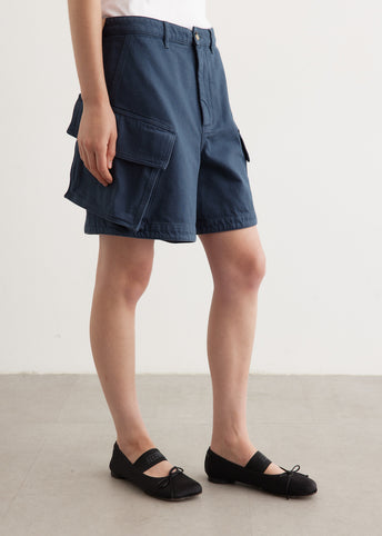 High Waist Cargo Shorts