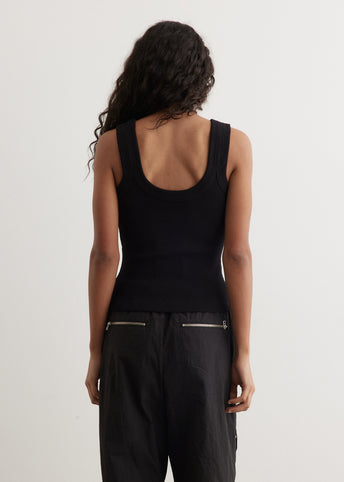 Tank Top With Embossed Logo