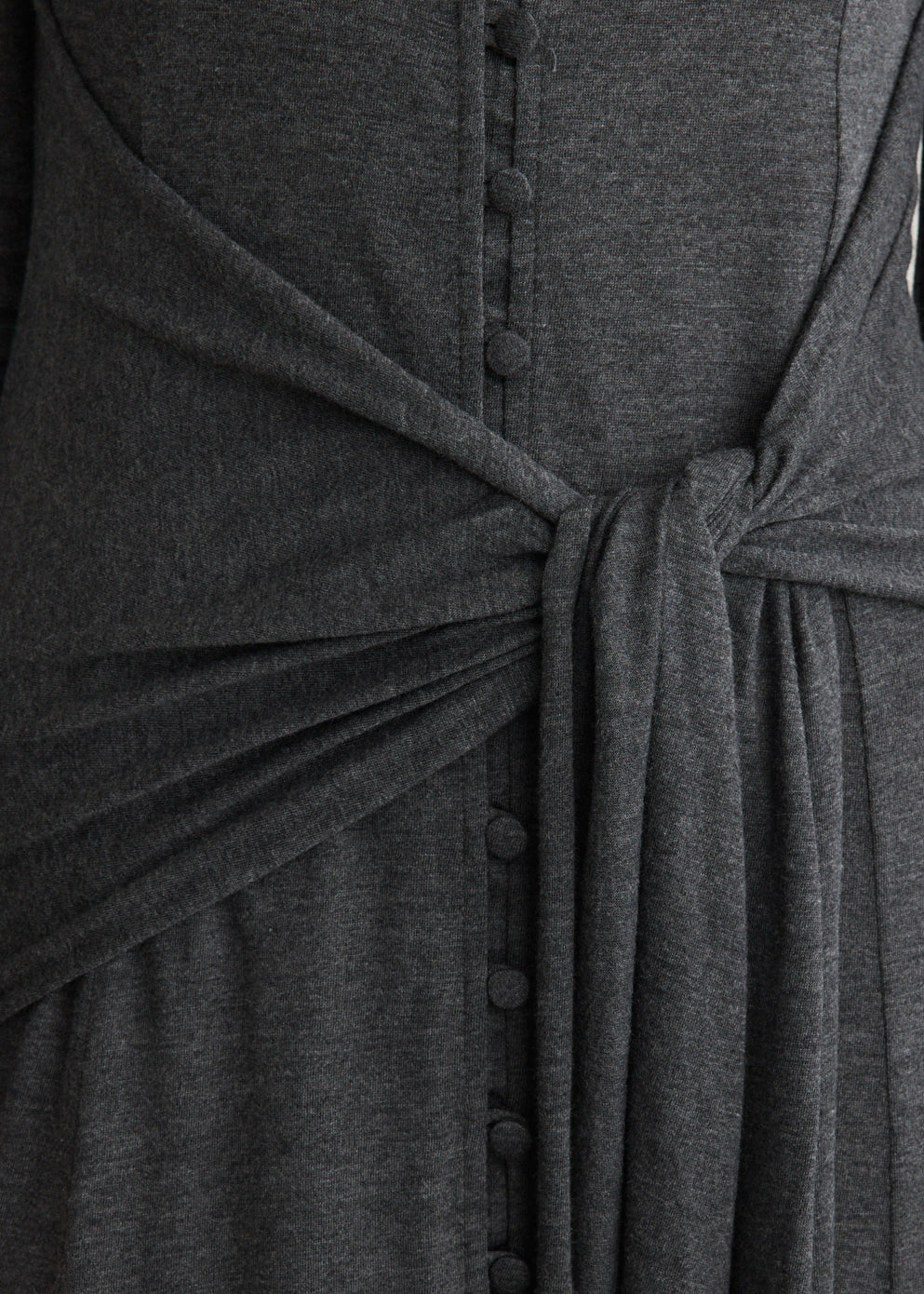 Long Sleeve Maxi Tie Dress