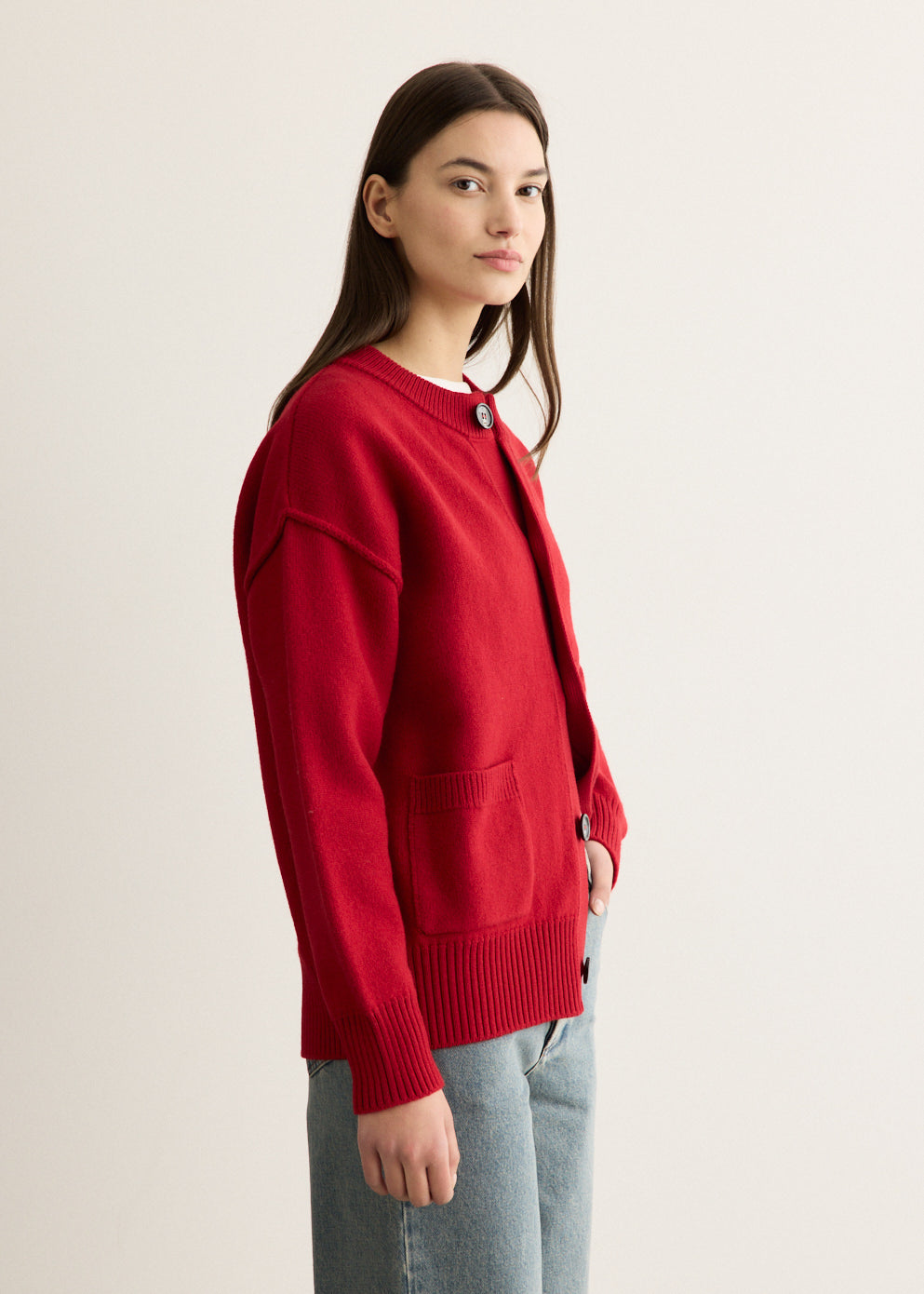 Crewneck Cardigan