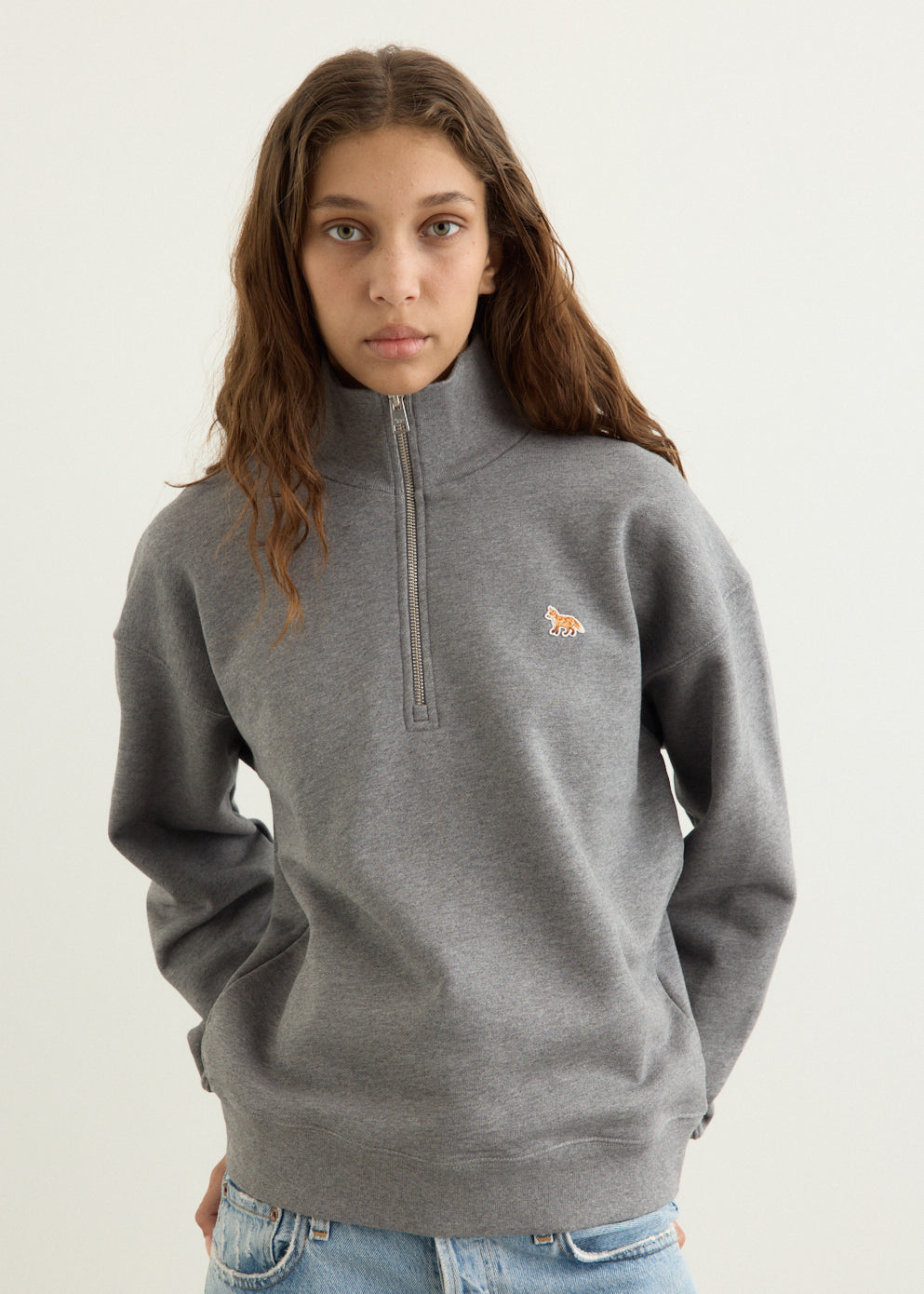 Baby Fox Half Zipped Sweatshirt
