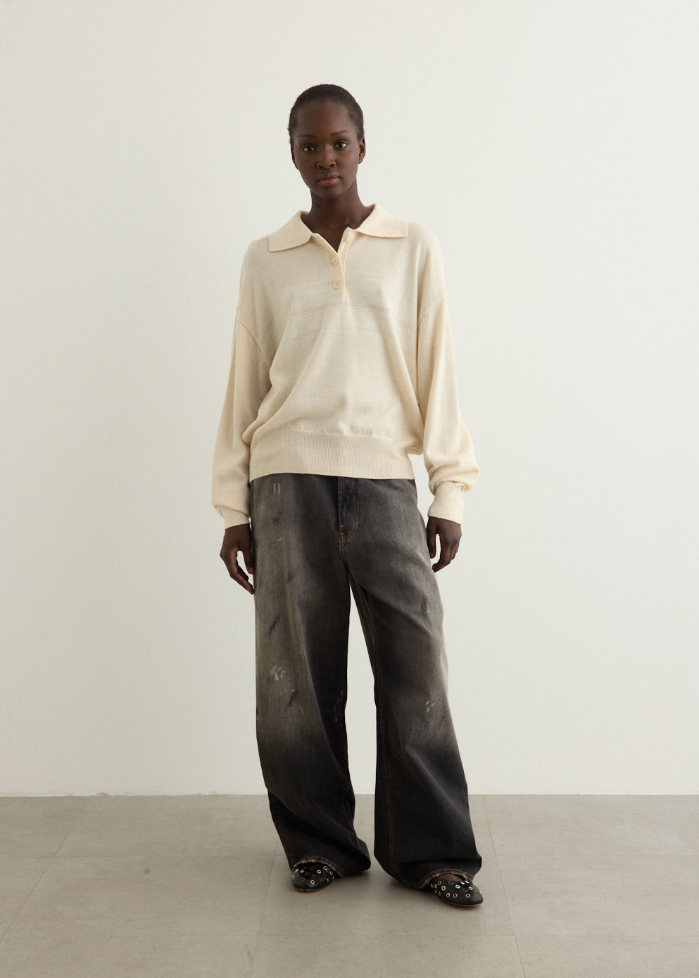 Incu Exclusive Multi Stripe Pique Knit Top