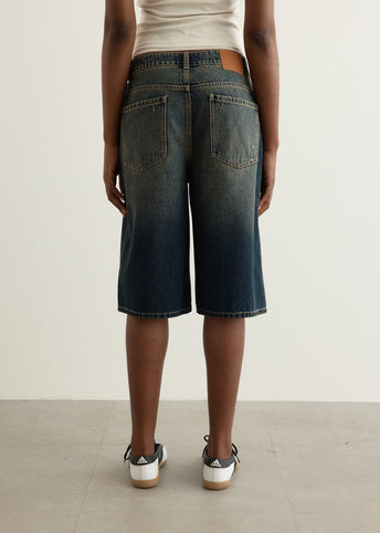 Viaduct Long Denim Short