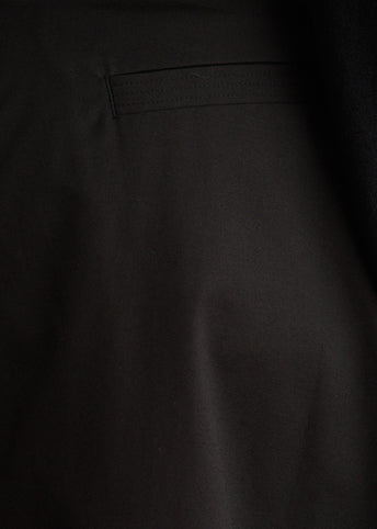 Canvas Pleat Cocoon Skirt