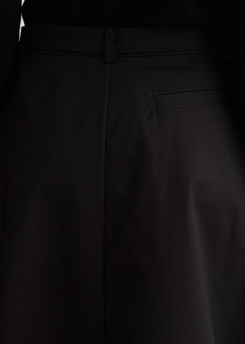 Canvas Pleat Cocoon Skirt