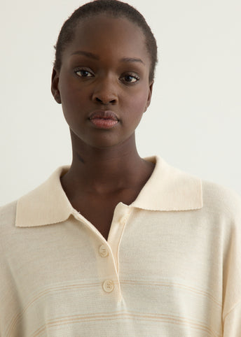 Incu Exclusive Multi Stripe Pique Knit Top