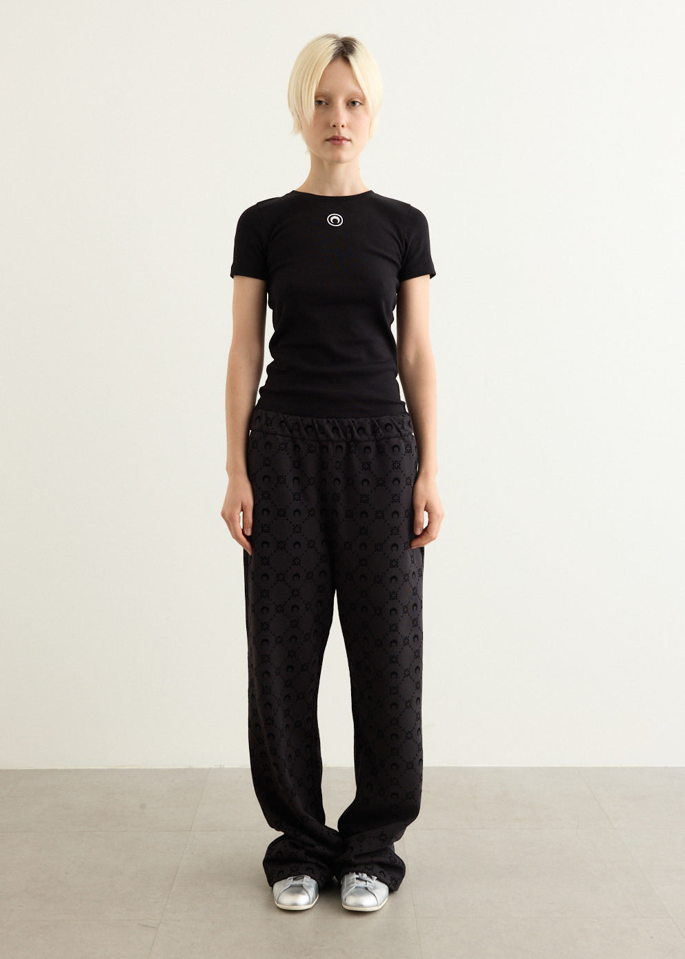 Moonogram Flocked Fleece Sweatpants