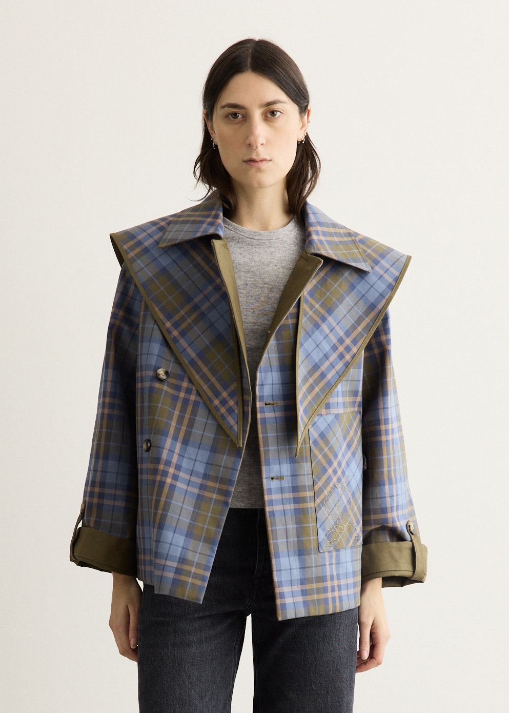 Reversible Jerry Crop Trench Coat