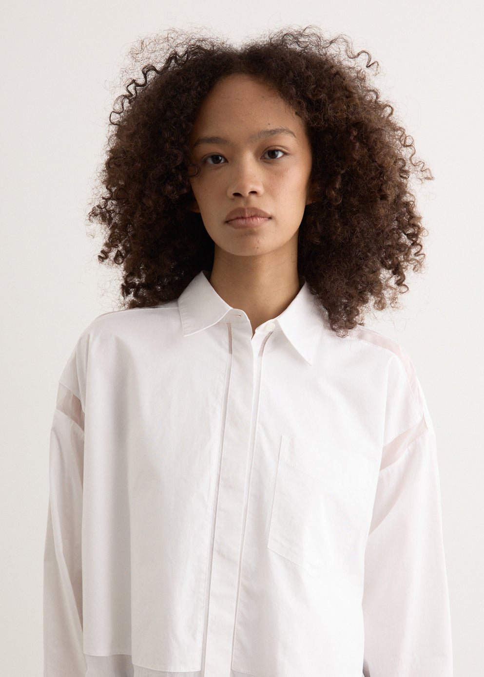 Beatrice Cropped Combo Shirt