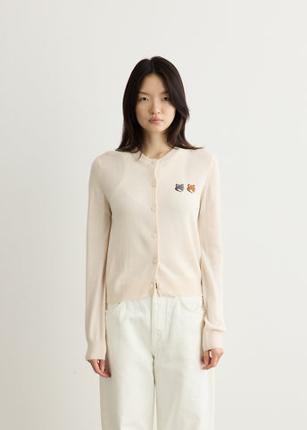 Double Bold Fox Head Regular Cardigan