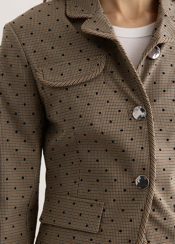 Flock Check Suiting Blazer