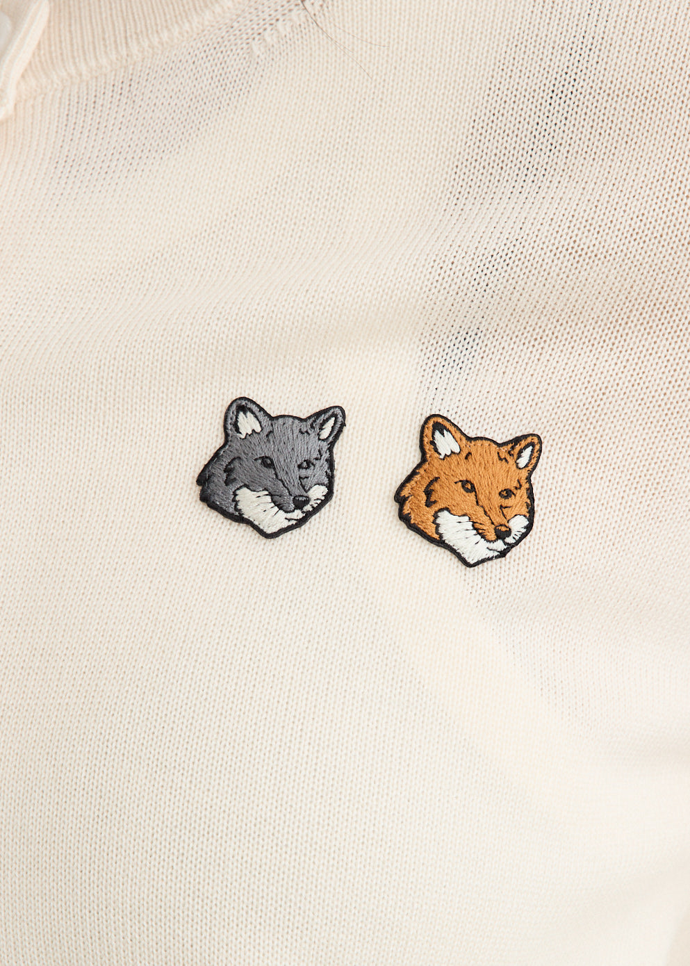 Double Bold Fox Head Regular Cardigan
