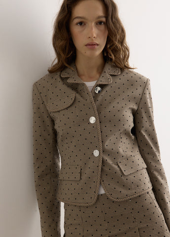 Flock Check Suiting Blazer