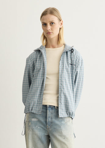Hooded Check Jacket