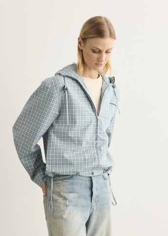 Hooded Check Jacket