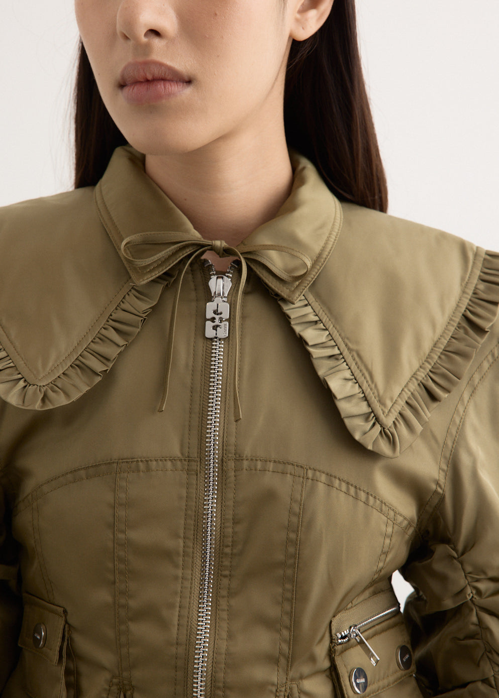 Duchesse Nylon Fitted Jacket