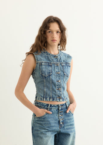Molly Denim Top