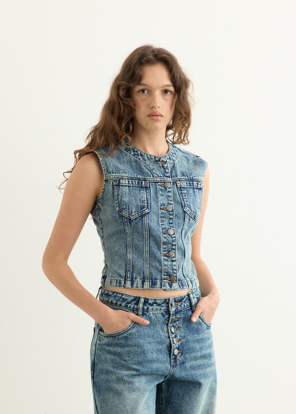 Molly Denim Top