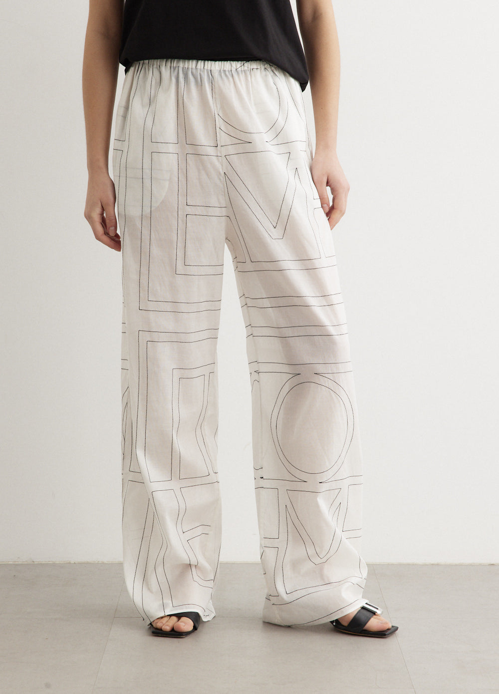 Toteme - Monogram Cotton Pj Bottoms - Pant,Specials : American Fashion Style Bags On Sale Toteme - Monogram Cotton Pj Bottoms - Pant,Specials : American Fashion Style Bags On Sale