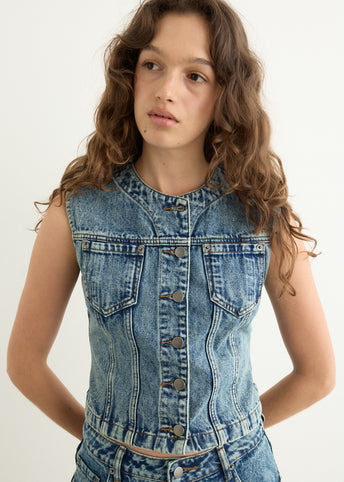 Molly Denim Top