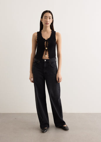 Cotton Textured Lace Top