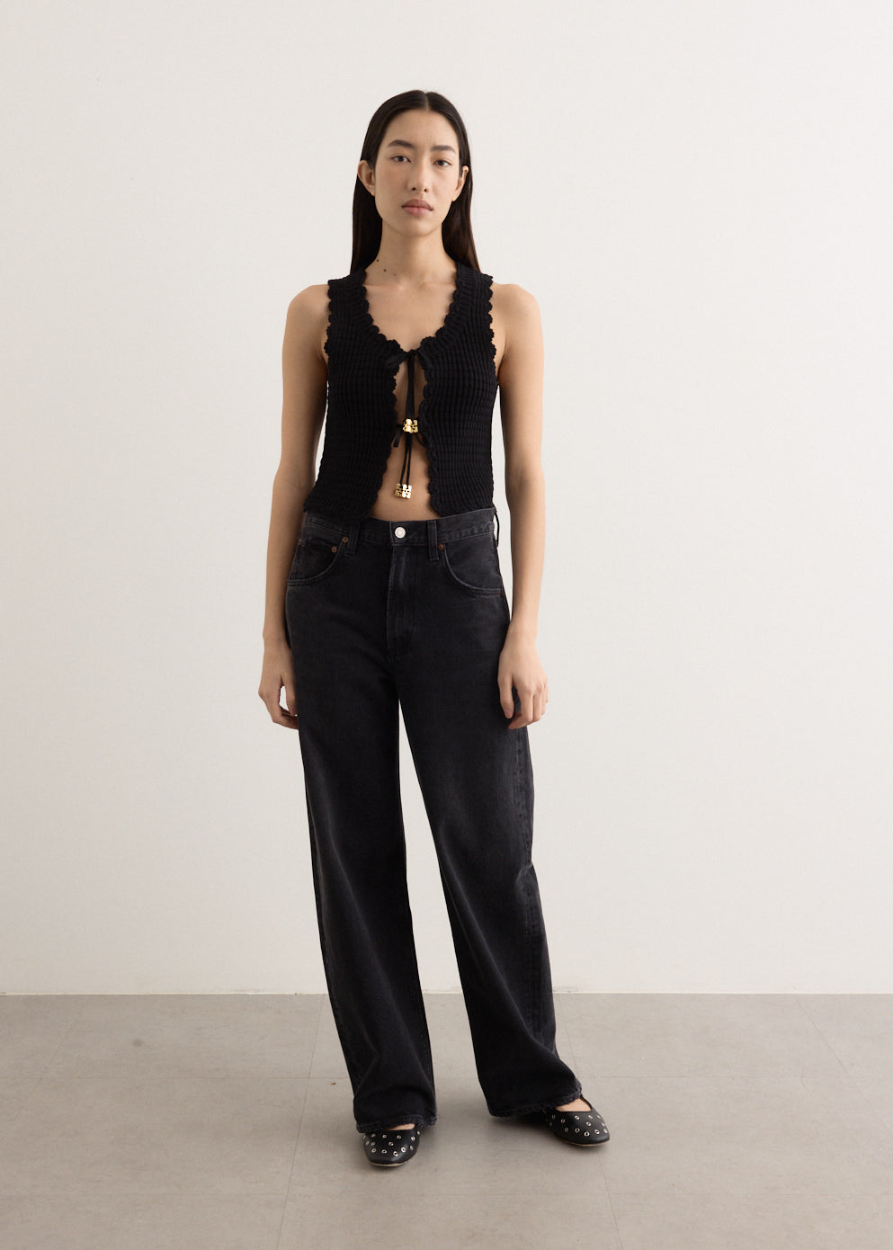 Cotton Textured Lace Top