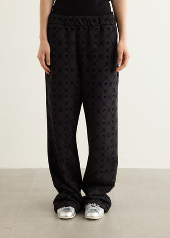 Moonogram Flocked Fleece Sweatpants