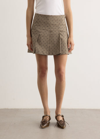 Flock Check Suiting Mini Skirt