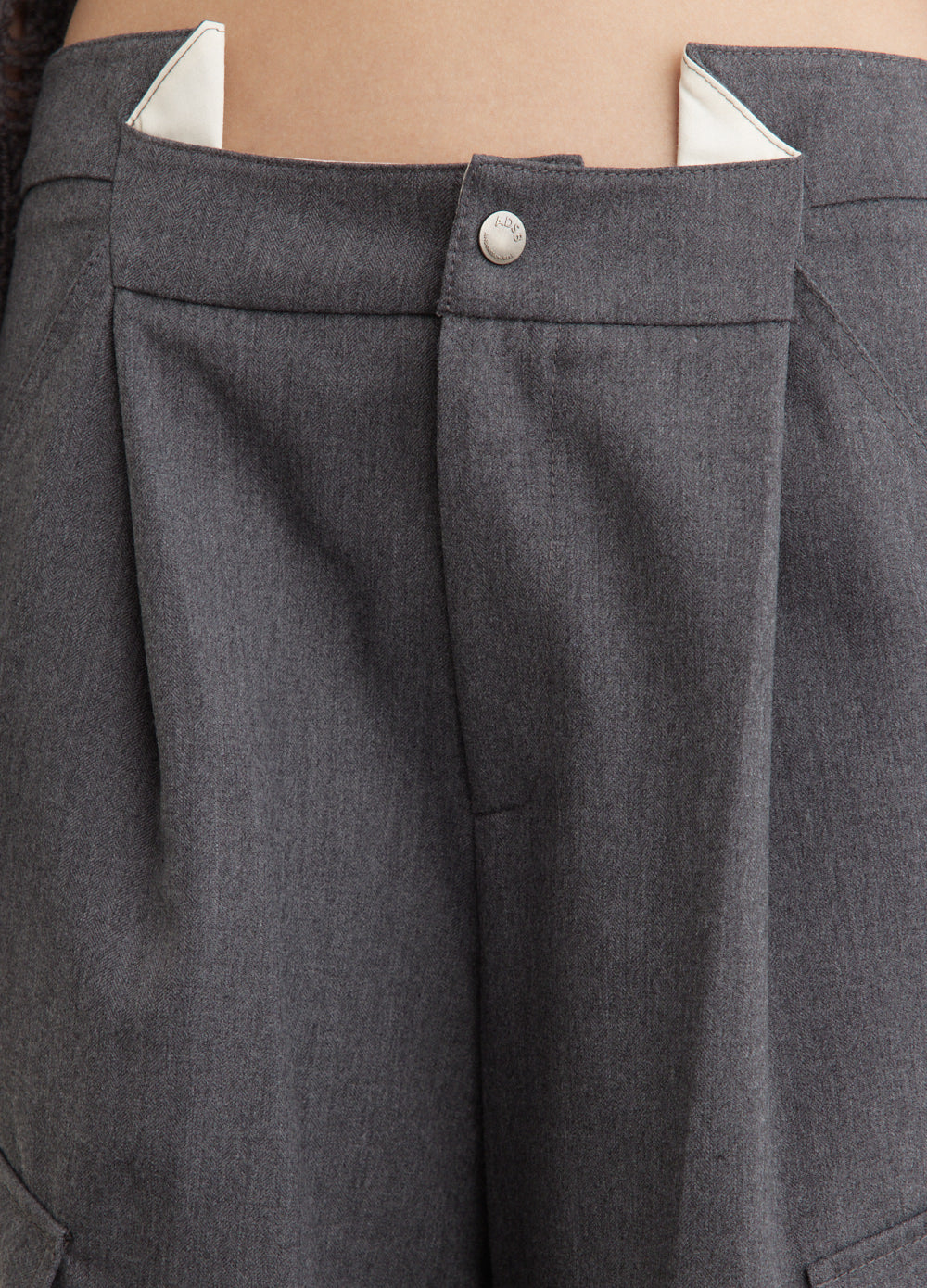 Tanya Raw-Cut Wide Leg Pants