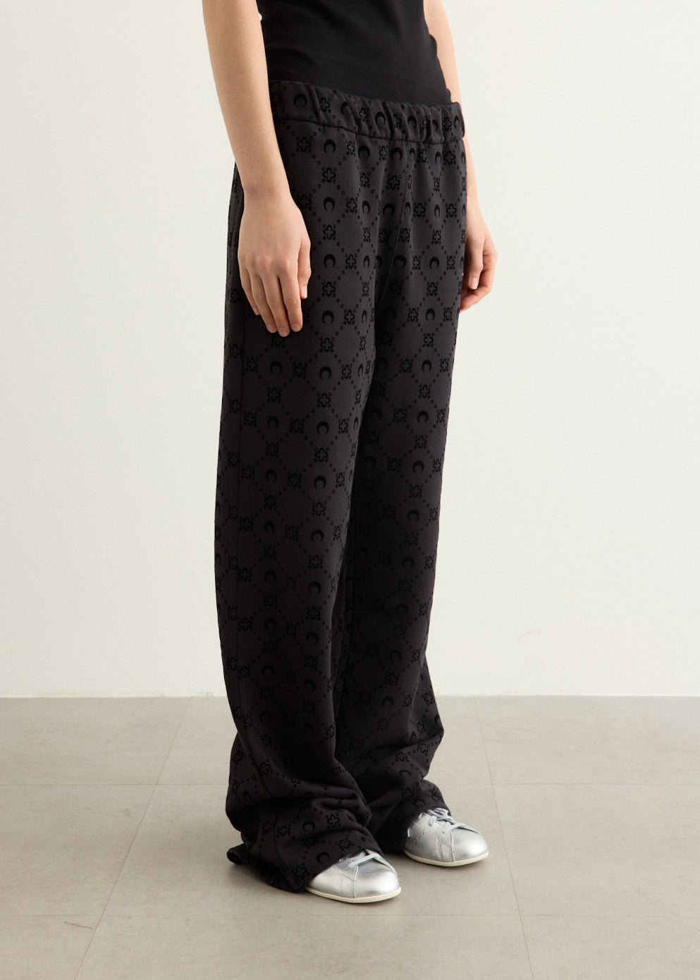 Moonogram Flocked Fleece Sweatpants