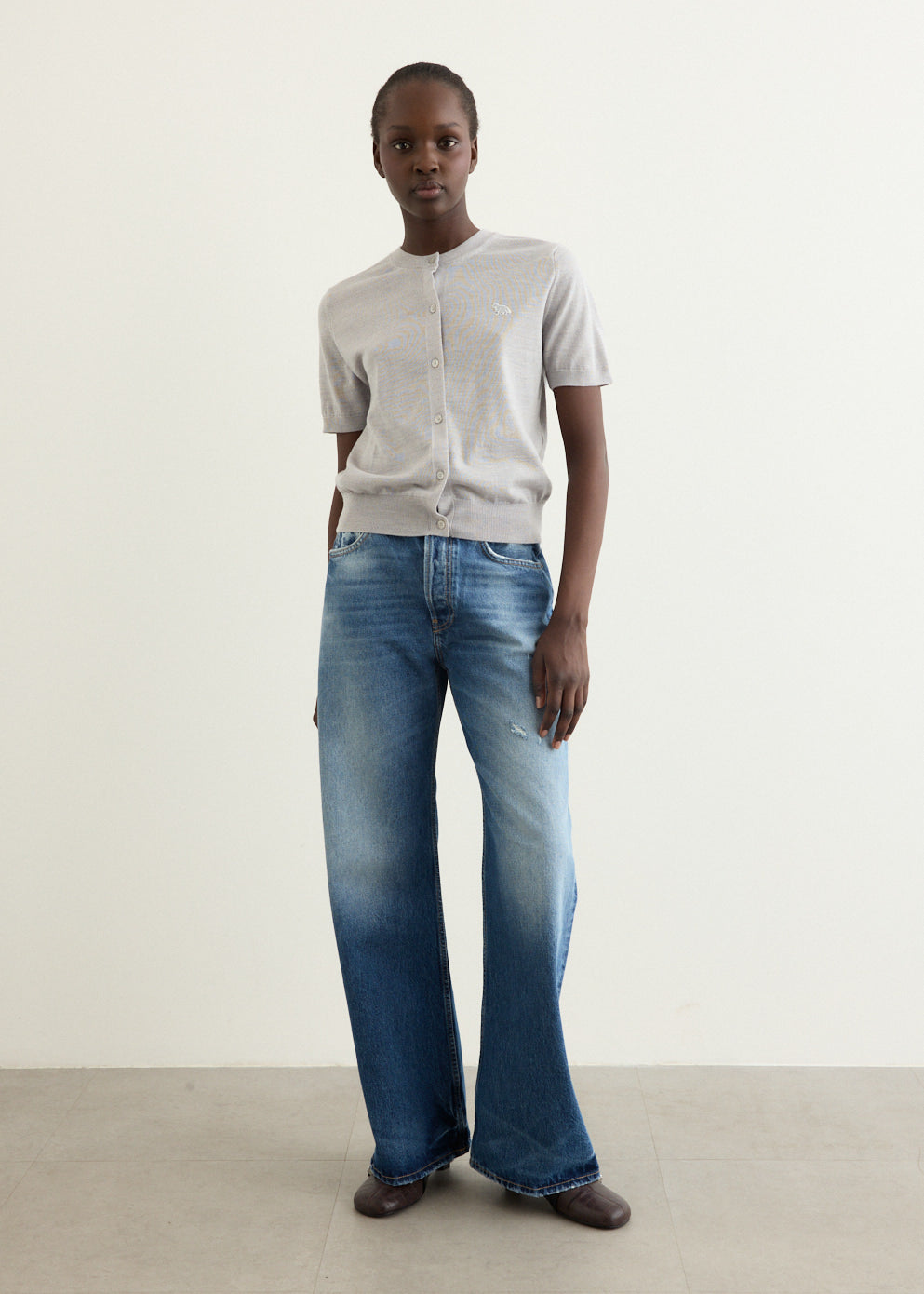 Baby Fox Fine Merino Short Sleeve Cardigan