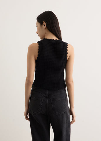 Cotton Textured Lace Top