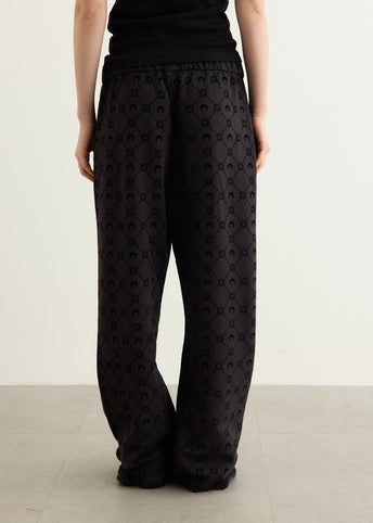Moonogram Flocked Fleece Sweatpants