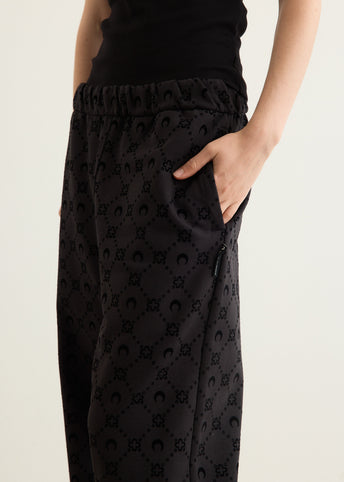 Moonogram Flocked Fleece Sweatpants